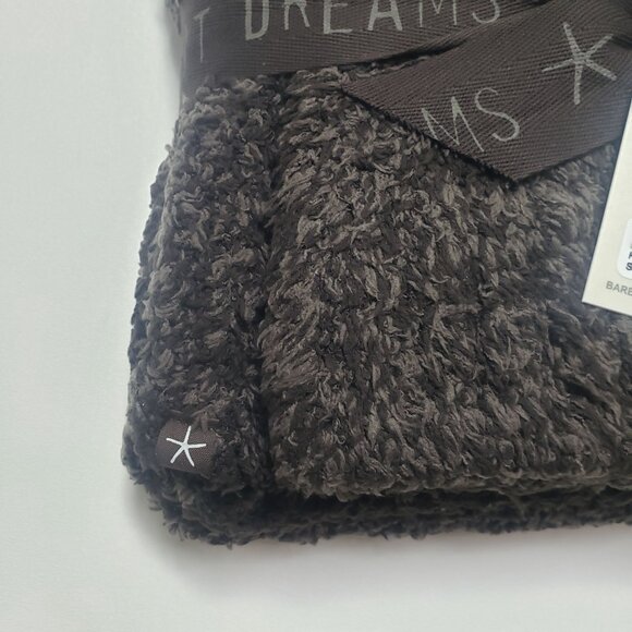 Barefoot Dreams Pom Pom Beanie & Scarf Set Espresso/Cocoa One Size Winter Gift - Picture 12 of 16